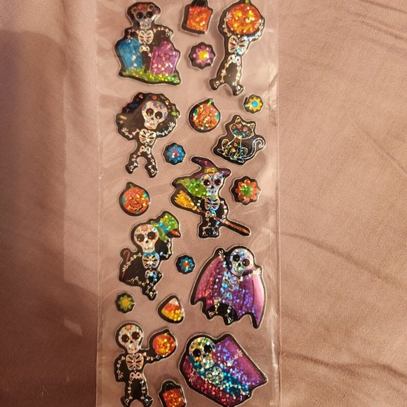 HALLOWEEN Stickers Lot Puffy, Googly Eye, Glitter - Picture 3 of 6